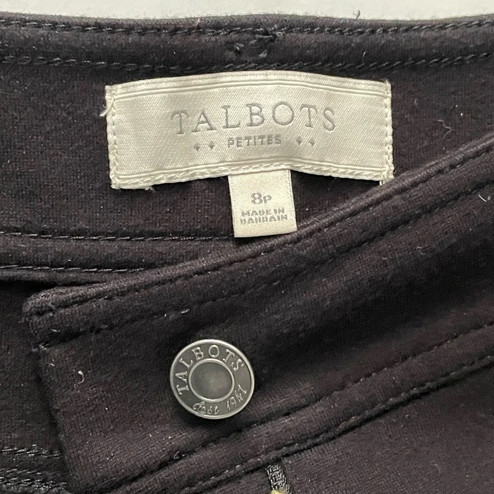 Talbots Black Relax pants Sz 8 Petite